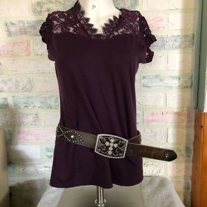 Guess leather belt size small
